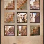 Martha Steele  - Here is a picture of my finished poster quilt of Orvieto.  I had a lot of fun making it.  I hope you can see the skyline of Orvieto I stitiched at the top and some valley images at the bottom.